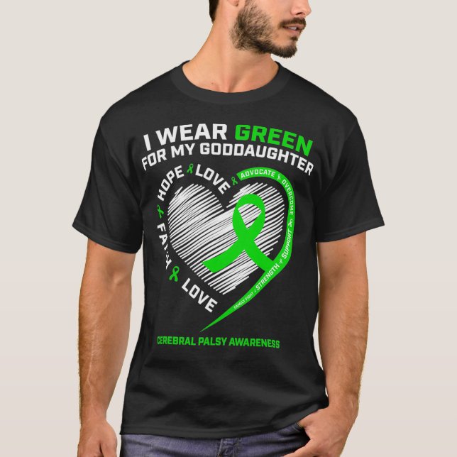 Camiseta Madrinha Homens Que Visto Verde Para Minha Filha C (Frente)