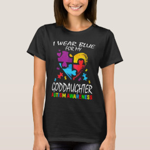 Camiseta Madrinha Padrinho Azul Para Minha Filha Autismo
