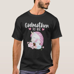 Camiseta Madrinha Para Ser Chá de fraldas De Unicórnio Pa