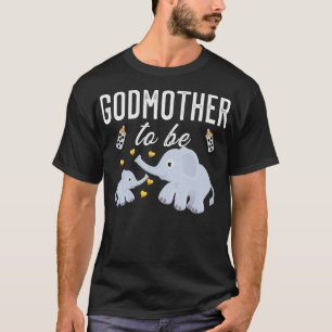 Camiseta Madrinha Para Ser Chá de fraldas Elefante Cuada _