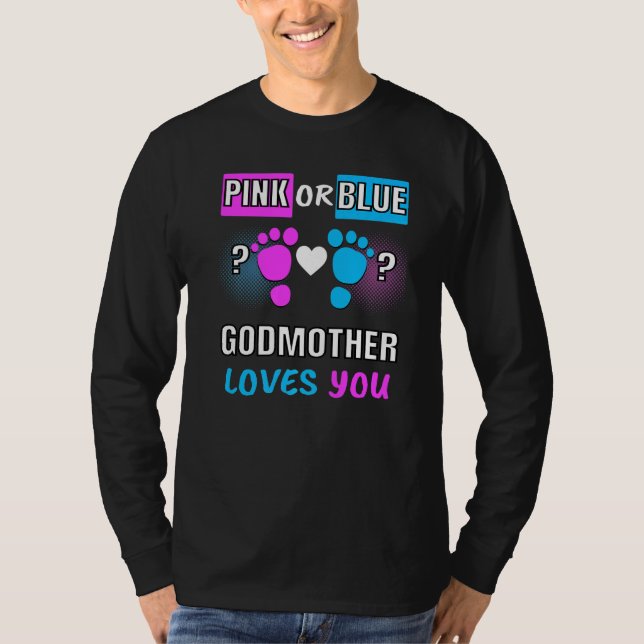 Camiseta Madrinha Rosa Ou Azul Te Ama O Sexo, Reveal Bab (Frente)