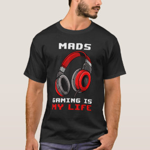 Camiseta Mads Gaming É Minha Vida Personalizada