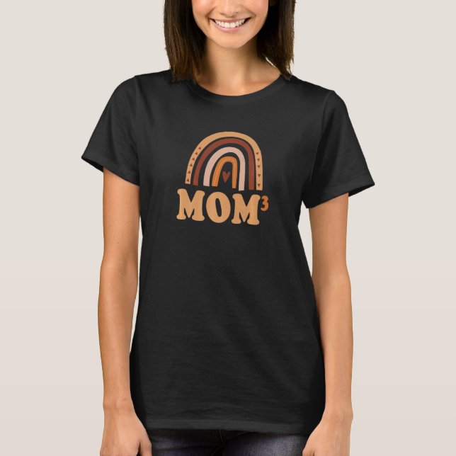 Camiseta Mãe3 Mãe De 3 Mãe De 3 Boh Arco Boêmico Boh (Frente)