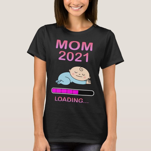 Camiseta Mãe 2021 Gravidez De Bebês Mãe Grávida 1 (Frente)