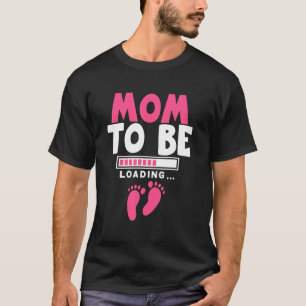 Camiseta Mãe 2022 Carregando Mães para ser Mamãe Twins Bebê