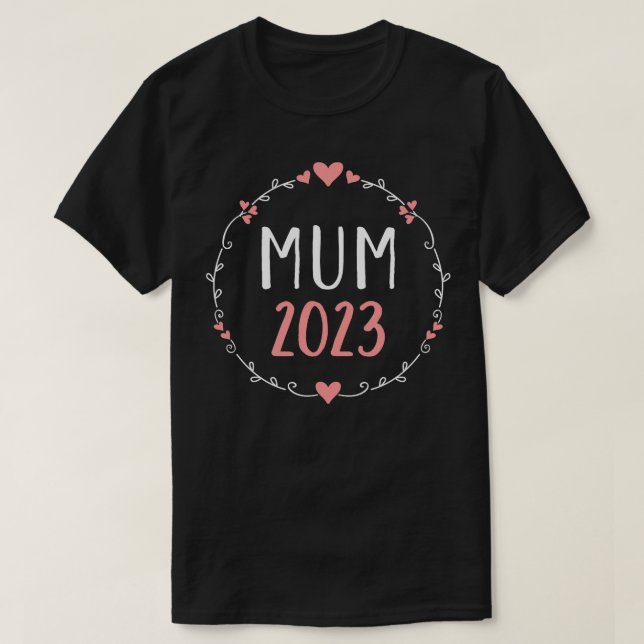 Camiseta Mãe 2023 para o anúncio da gravidez (Frente do Design)