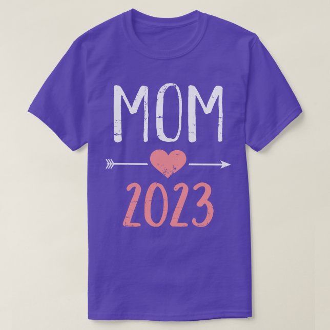 Camiseta Mãe 2023 para o anúncio da gravidez 2 (Frente do Design)