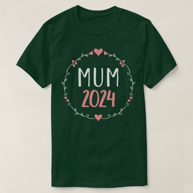 Camiseta Mãe 2024 para o anúncio da gravidez (Frente do Design)
