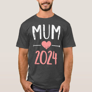 Camiseta Mãe 2024 para o anúncio de gravidez 1