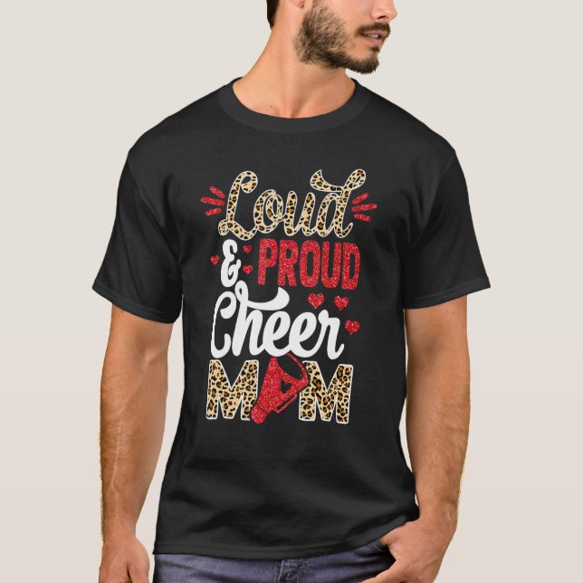Camiseta Mãe, A Maior Impressão Fã Leopardo E Pom (Frente)