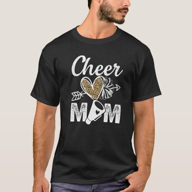Camiseta Mãe, A Maior Impressão Fã Leopardo E Pom (Frente)