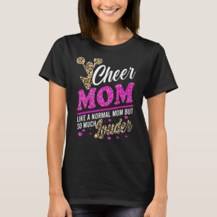 Camiseta Mãe, A Maior Impressão Fã Leopardo E Pom