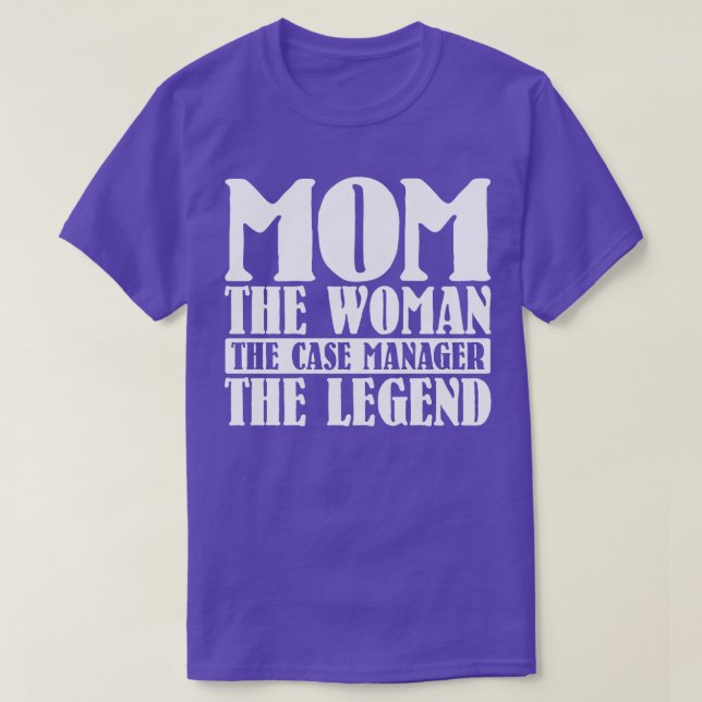 Camiseta Mãe A Mulher O Gerente De Casos A3 (Frente do Design)