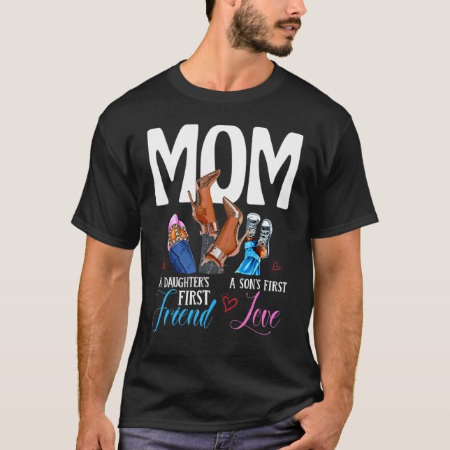 Camiseta Mãe, a primeira filha do amor do filho, a mãe (Frente)