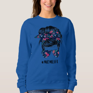 Camiseta Mãe A Vida Má Cabelo Roupa Mulher Dia de as mães E