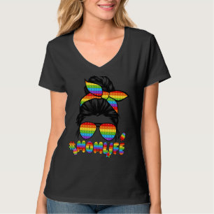 Camiseta Mãe A Vida Mensageira Pop De Arma Os Óculos Solare