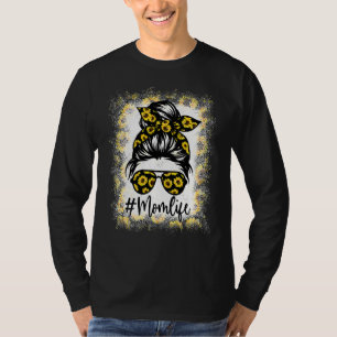Camiseta Mãe A Vida Sangrava Girassol Mãe A Vida Leopardo M