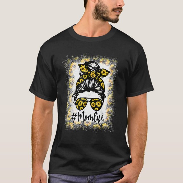 Camiseta Mãe A Vida Sangrou A Mãe A Vida A Girassol A Mente (Frente)
