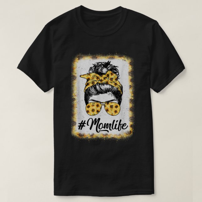 Camiseta Mãe A Vida Sangrou A Mãe A Vida Do Girassol (Frente do Design)