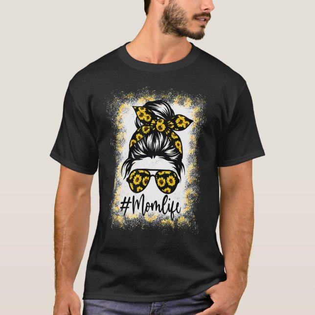 Camiseta Mãe A Vida Sangrou A Mãe A Vida Do Girassol (Frente)
