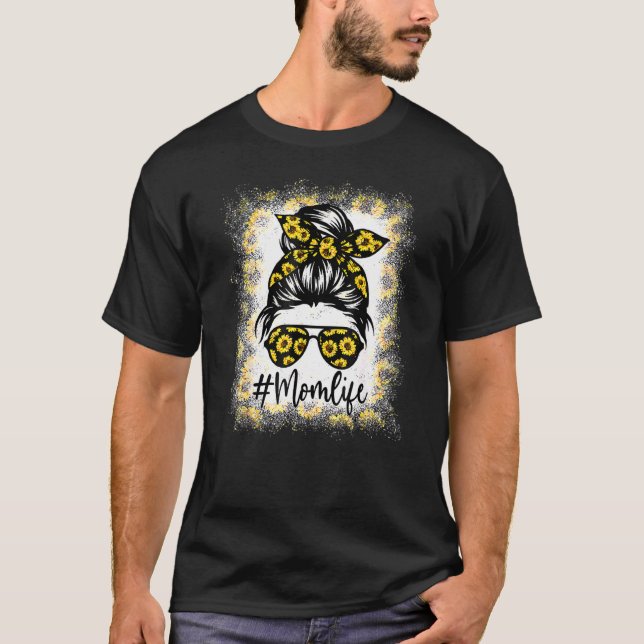 Camiseta Mãe A Vida Sangrou A Mãe A Vida Do Girassol A Ment (Frente)