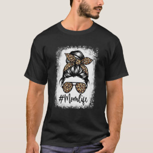 Camiseta Mãe A Vida Sangrou A Mãe A Vida Leopardo Mensagem