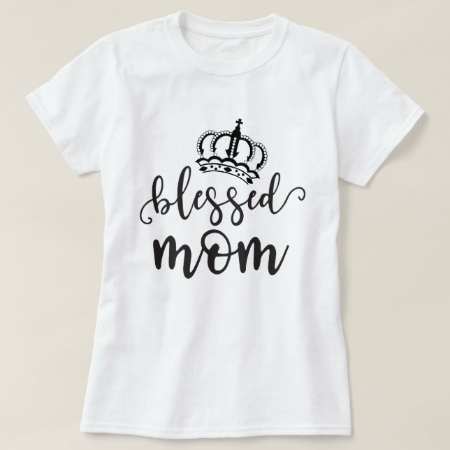 Camiseta Mãe abençoada (Frente do Design)