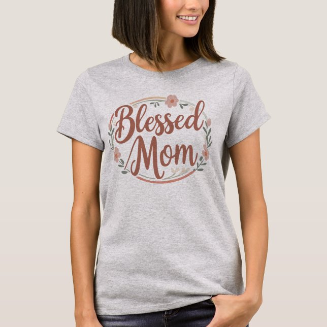 Camiseta Mãe abençoada (Frente)