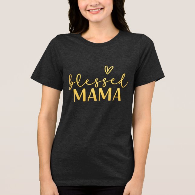 Camiseta Mãe Abencoada. (Frente)