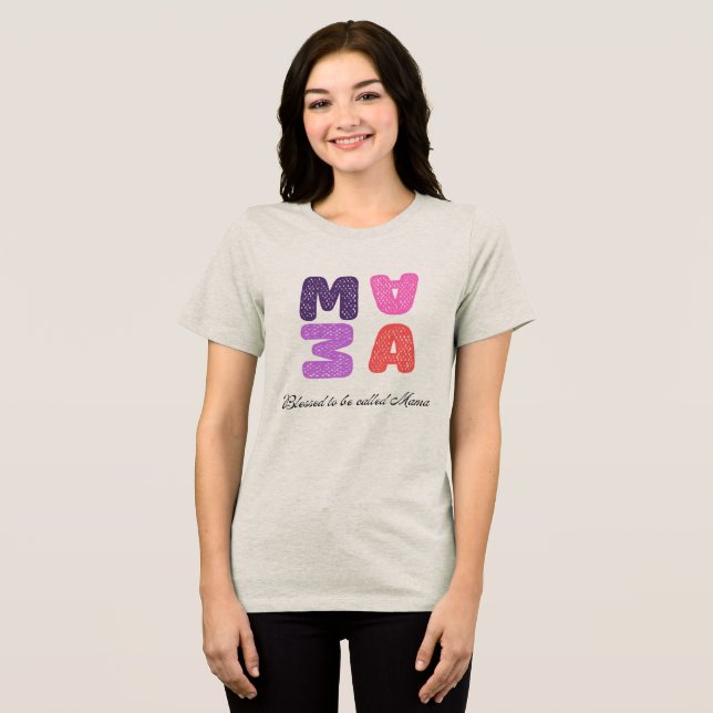 Camiseta Mãe Abençoada (Frente Completa)