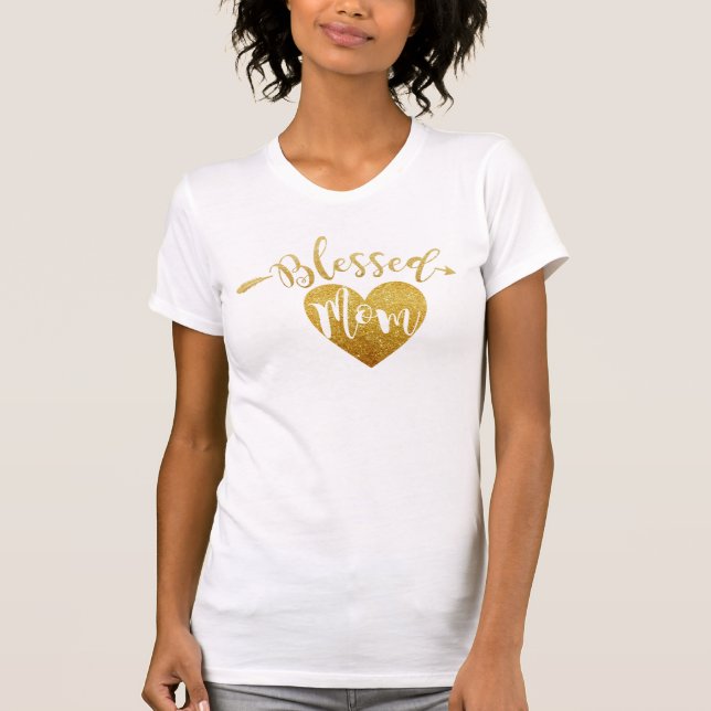 Camiseta Mãe abençoada (Frente)