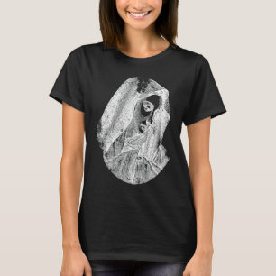 Camiseta Mãe Abençoada Virgem Maria Estética Religiosa Desg