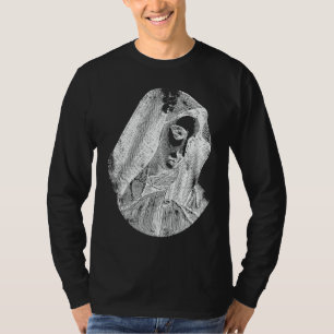 Camiseta Mãe Abençoada Virgem Maria Estética Religiosa Desg