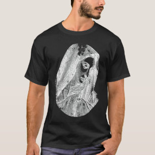 Camiseta Mãe Abençoada Virgem Maria Estética Religiosa Desg