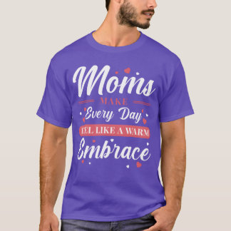 Camiseta Mãe Abraça Mãe Amor Inspiração Dão engraçado