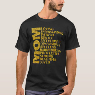 Camiseta Mãe adorando entender a paciente gentil vida da mã