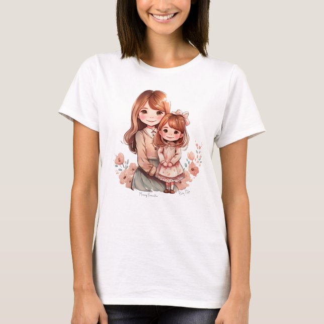 Camiseta Mãe Adorável e Filha Bond (Frente)
