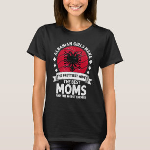 Camiseta Mãe Albanesa Dia das Mães Mama Albanesa Americana