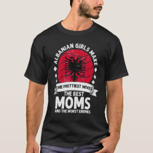 Camiseta Mãe Albanesa Dia das Mães Mama Albanesa Americana