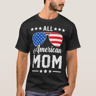 Camiseta Mãe Americana Em 4 De Julho, Engraçada Matança Ame