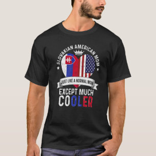Camiseta Mãe Americana Eslovaca Dia das Mães Mãe Eslováquia