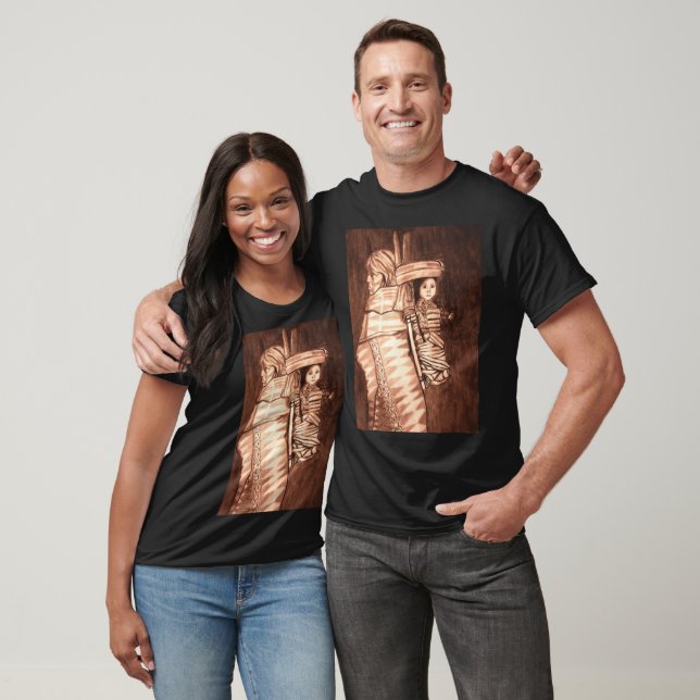 CAMISETA MÃE AMERICANA NATIVA E PAPOOSE (Unissex)