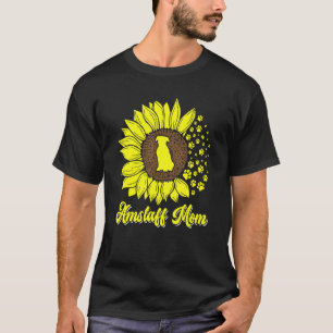 Camiseta Mãe Amstaff Girassol American Staffordshire Terrie