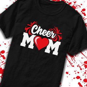 Camiseta Mãe animada - Cheerleader Segundo grau - Líder d