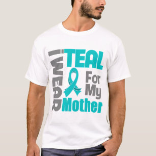 Camiseta Mãe - apoio do câncer de ovário da fita da cerc