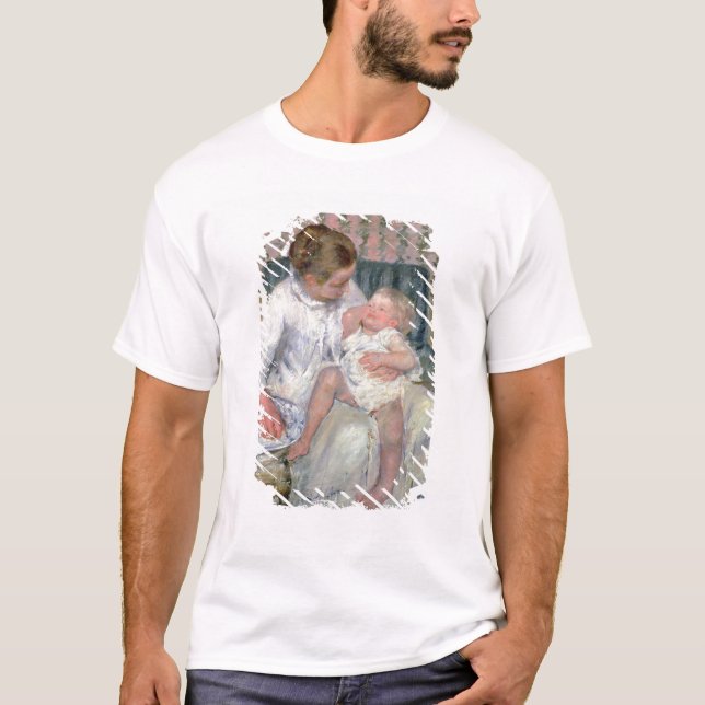 Camiseta Mãe aproximadamente para lavar sua criança (Frente)