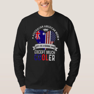 Camiseta Mãe Australiana Americana Dia das Mães Mamãe Austr