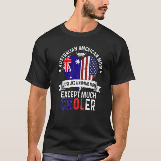 Camiseta Mãe Australiana Americana Dia das Mães Mamãe Austr