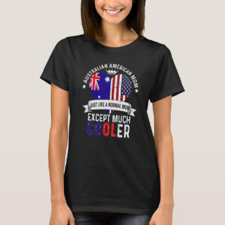 Camiseta Mãe Australiana Americana Dia das Mães Mamãe Austr