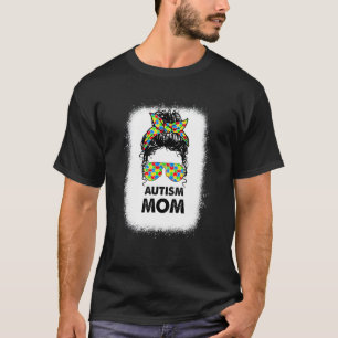 Camiseta Mãe Autismo Cabelo Crespo Desarrumado Autism Aware